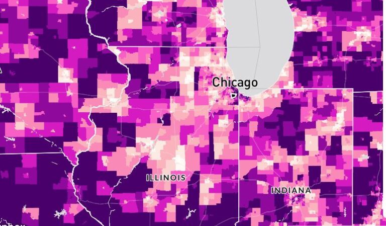 Chicago includes both high and low vulnerability areas for energy