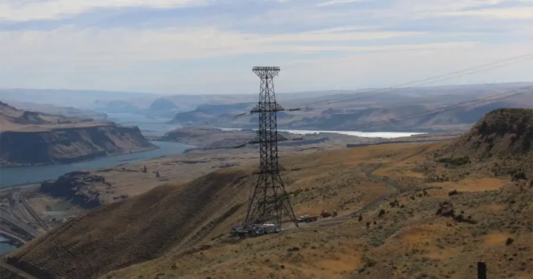 Transmission tower in the Southwest