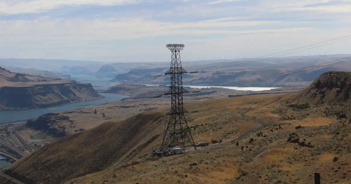Transmission tower in the Southwest