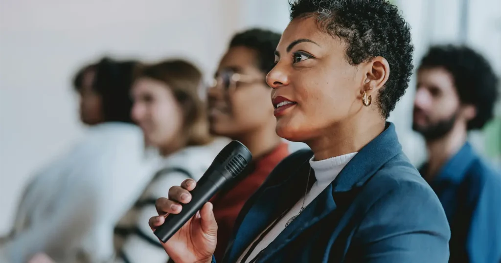 Woman speaker